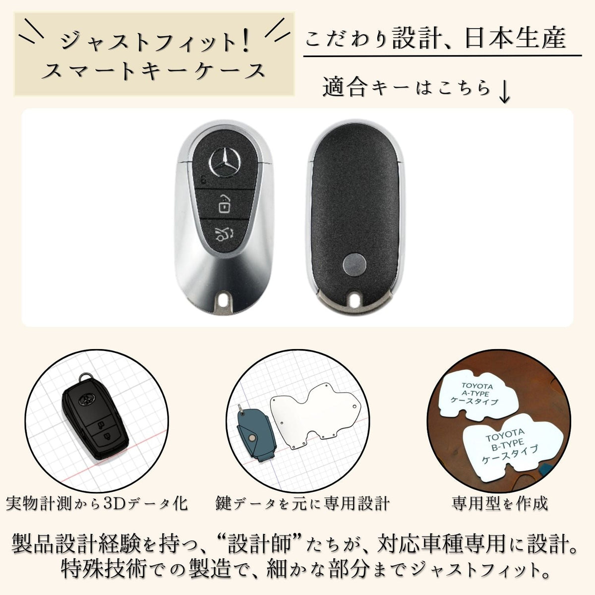 メルセデスベンツ （3ボタン、ブラウン）B
