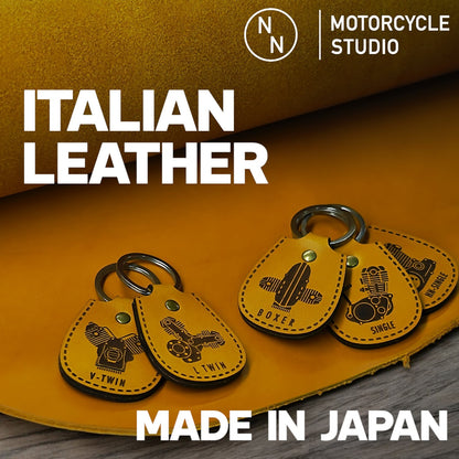 R nineT R1200GS R1150RT R1100RT R80 向け BMW BOXER キーホルダー 高級イタリアンレザー 牛革使用 日本製

