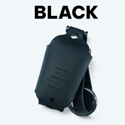 Honda スマートキーケース 3ボタン対応 本革 ブラック ヴェゼル ZR-V CR-V シビック フリード フィットなど対応 高耐久レザー キーカバー
