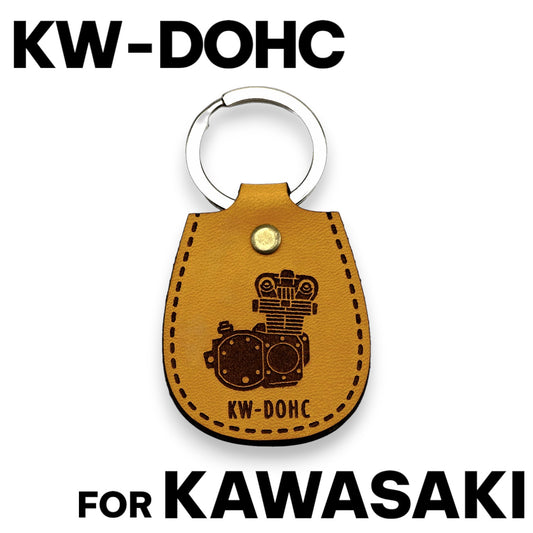 Z1 Z2 Z750FX Z1000MkII Z400FX Z650 向け Kawasaki 空冷DOHC4 キーホルダー 高品質バイクアクセサリー