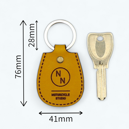 ヤマハ向けノニーナ イタリアンレザーを使用したエンジンデザインのキーホルダー
