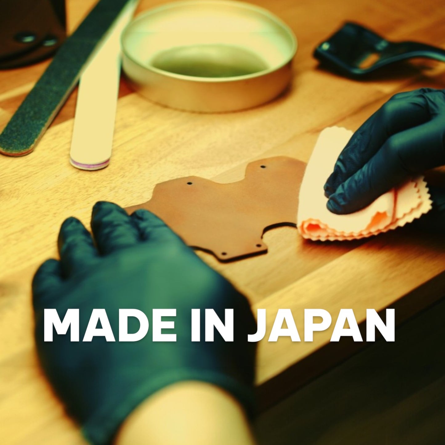 ジムニー ハスラー スイフト対応 日本製レザーキーケース 製造工程イメージ