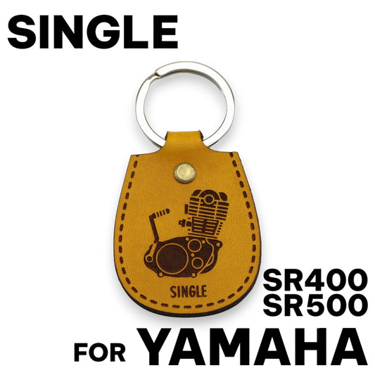 YAMAHA SR400 SR500 向け 空冷シングルエンジン キーホルダー 高品質バイクアクセサリー SRオーナー専用デザイン